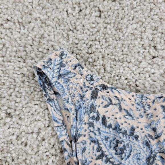 Don't Ask Why Tank Top Womens S Paisley Side Tied Closure Boat Neck Sleeveless‎ - Picture 4 of 12